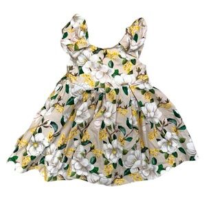 Mayoral Baby Magnolia Floral Dress with Ruffled Sleeves